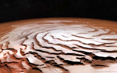 Les spirales du pole nord de Mars ❄️